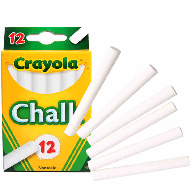 Crayola 12-Pack White Chalk for Kids Art (51-0320)