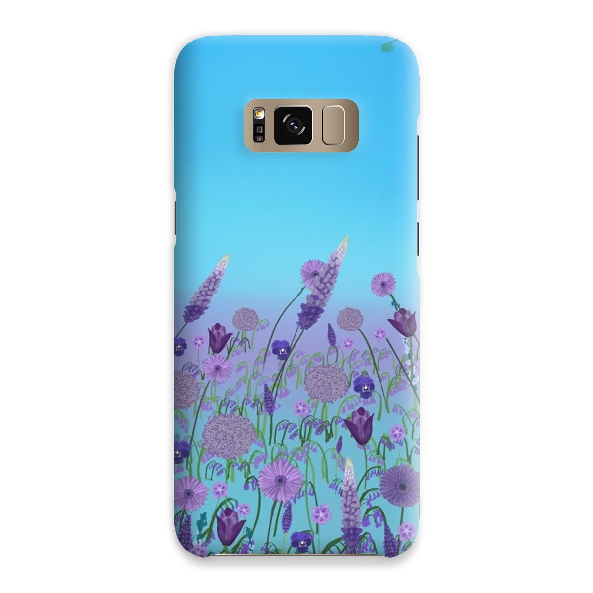 Purple Flowers (Christine) Snap Phone Case