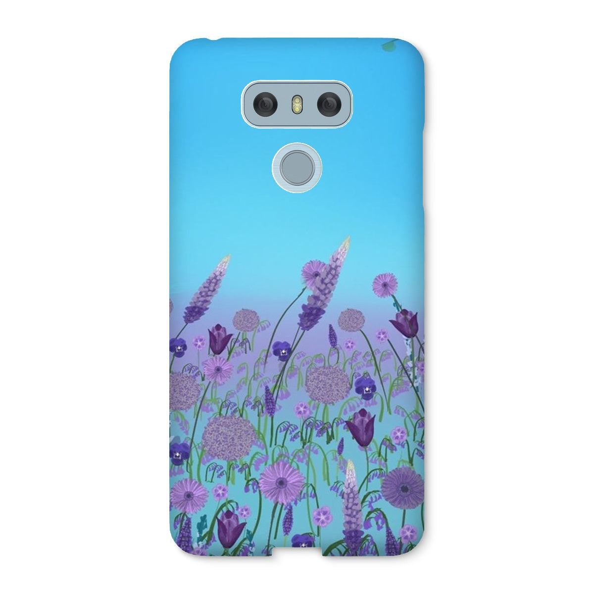 Purple Flowers (Christine) Snap Phone Case
