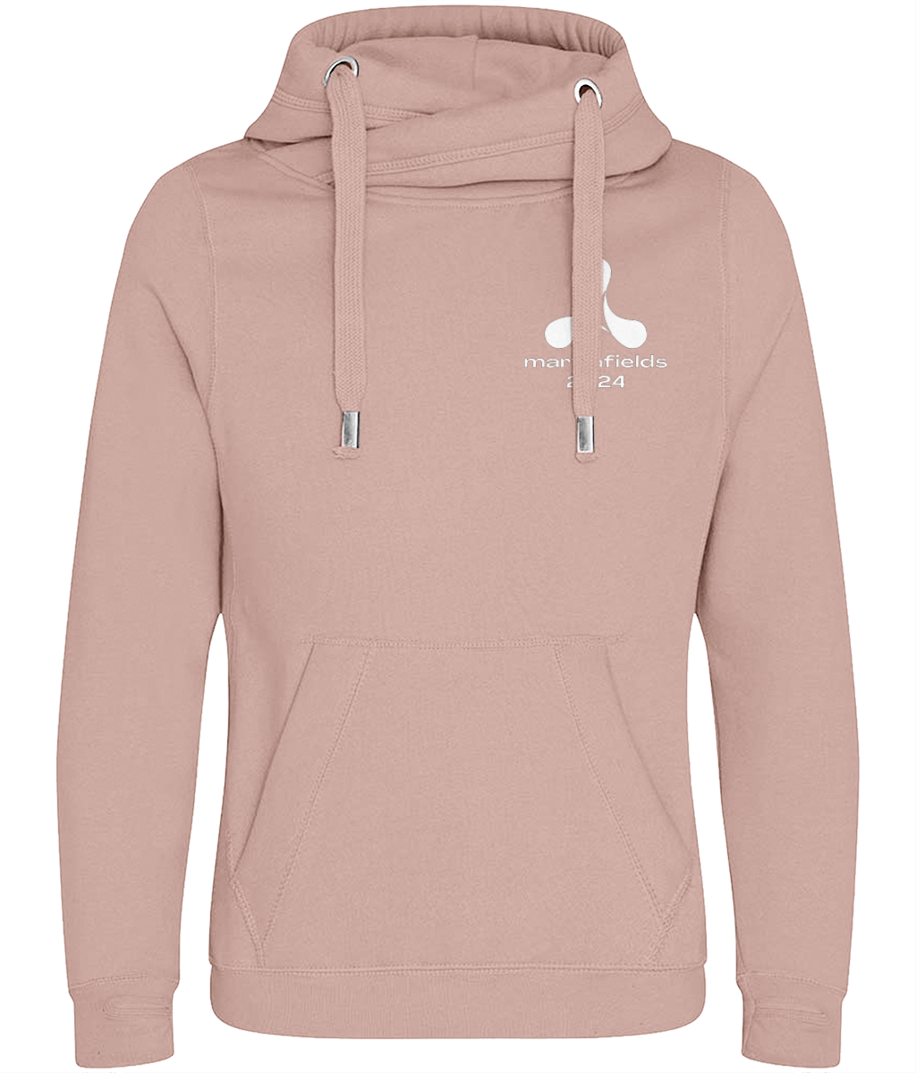 Martinfields 2024 - Cross Neck Luxury Hoodie - White print