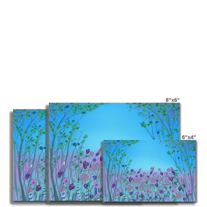 Purple Flowers (Christine) Fine Art Print