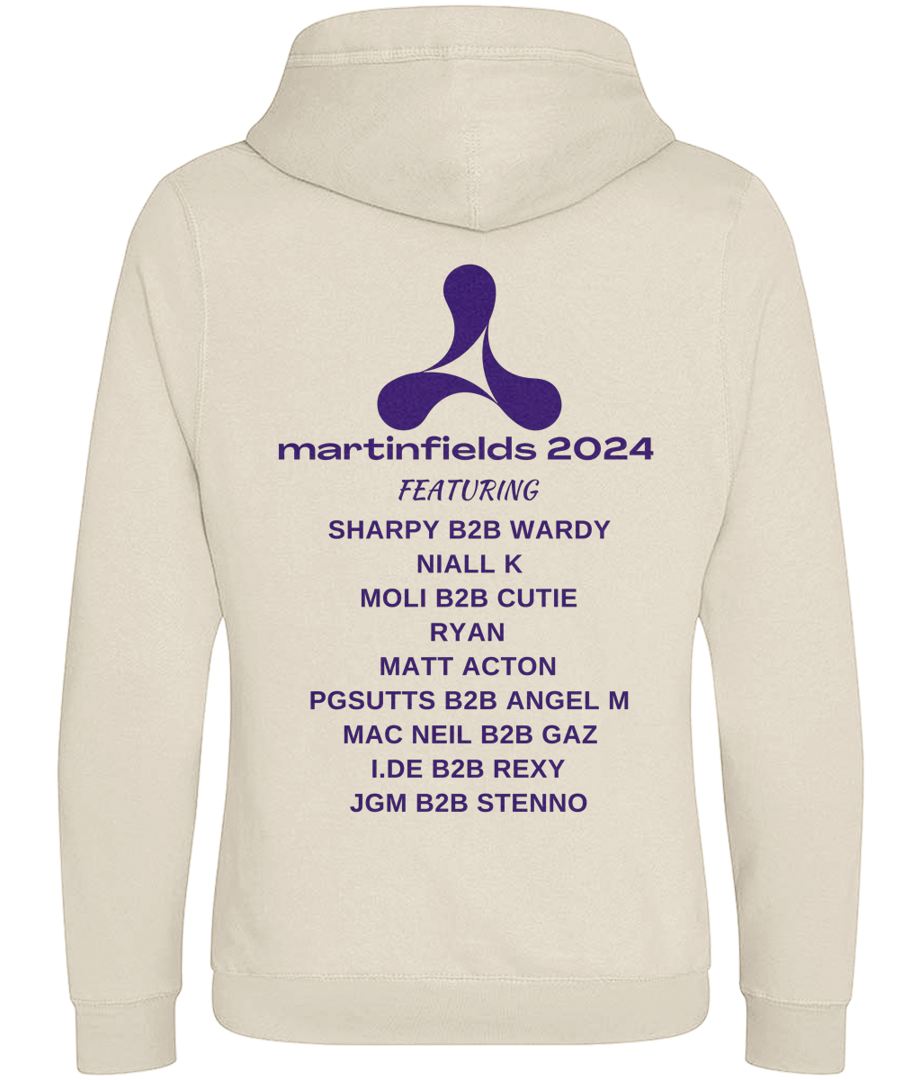 Martinfields 2024 - Cross Neck Luxury Hoodie - Purple print