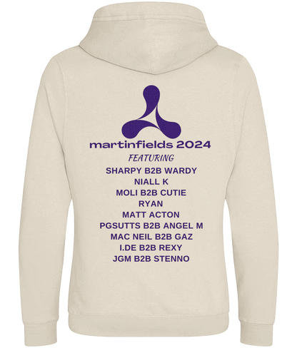 Martinfields 2024 - Cross Neck Luxury Hoodie - Purple print