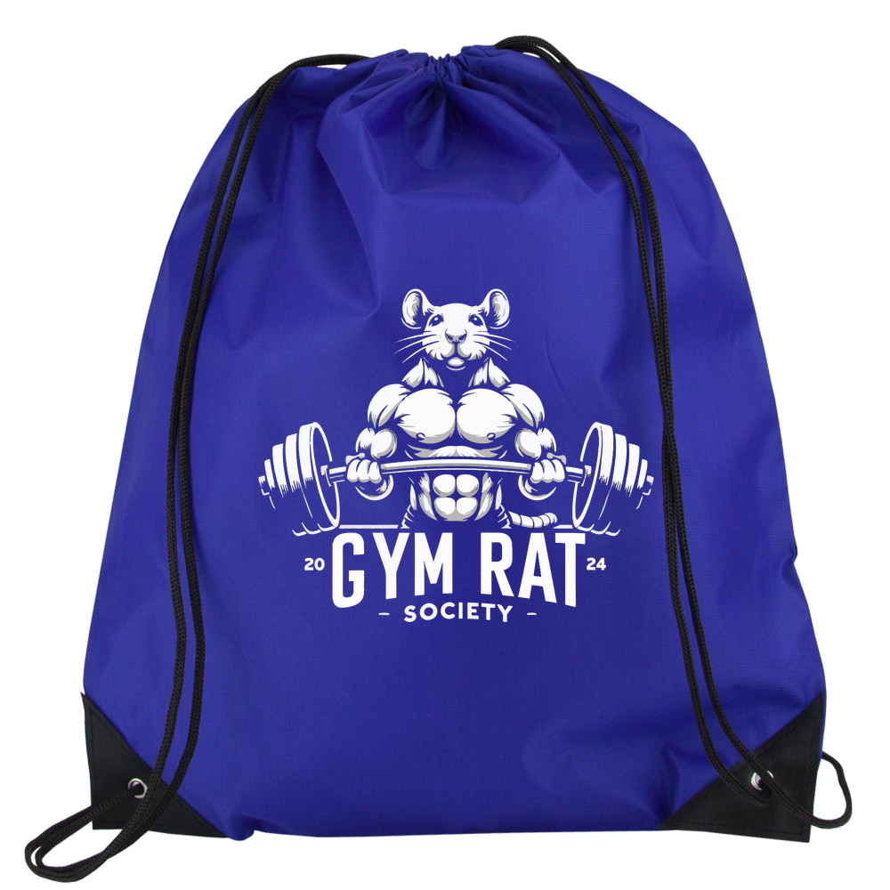 Gym Rat - Drawstring Bag - Design One