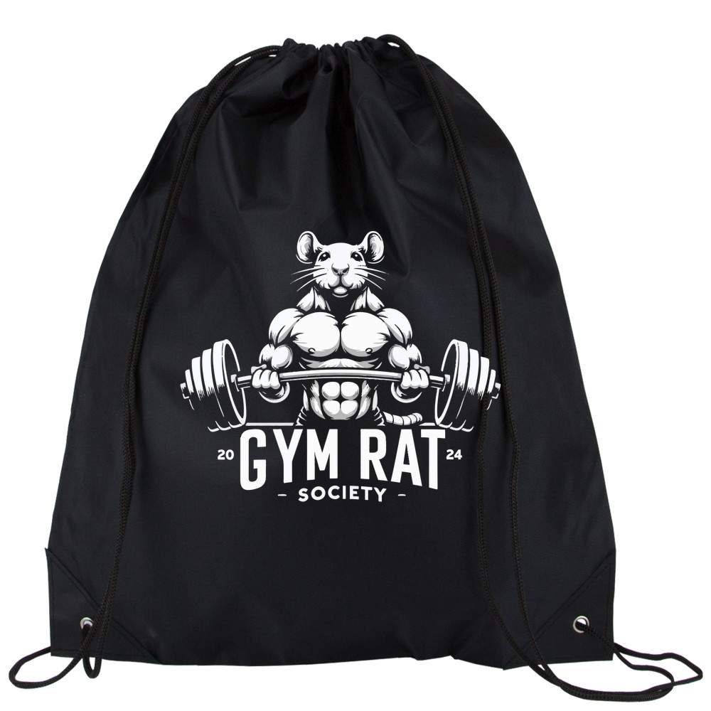 Gym Rat - Drawstring Bag - Design One