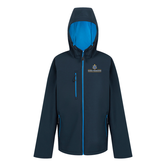 Sussex Freemasons - TRA705 NAVIGATE 2 LAYER HOODED SOFTSHELL JACKET