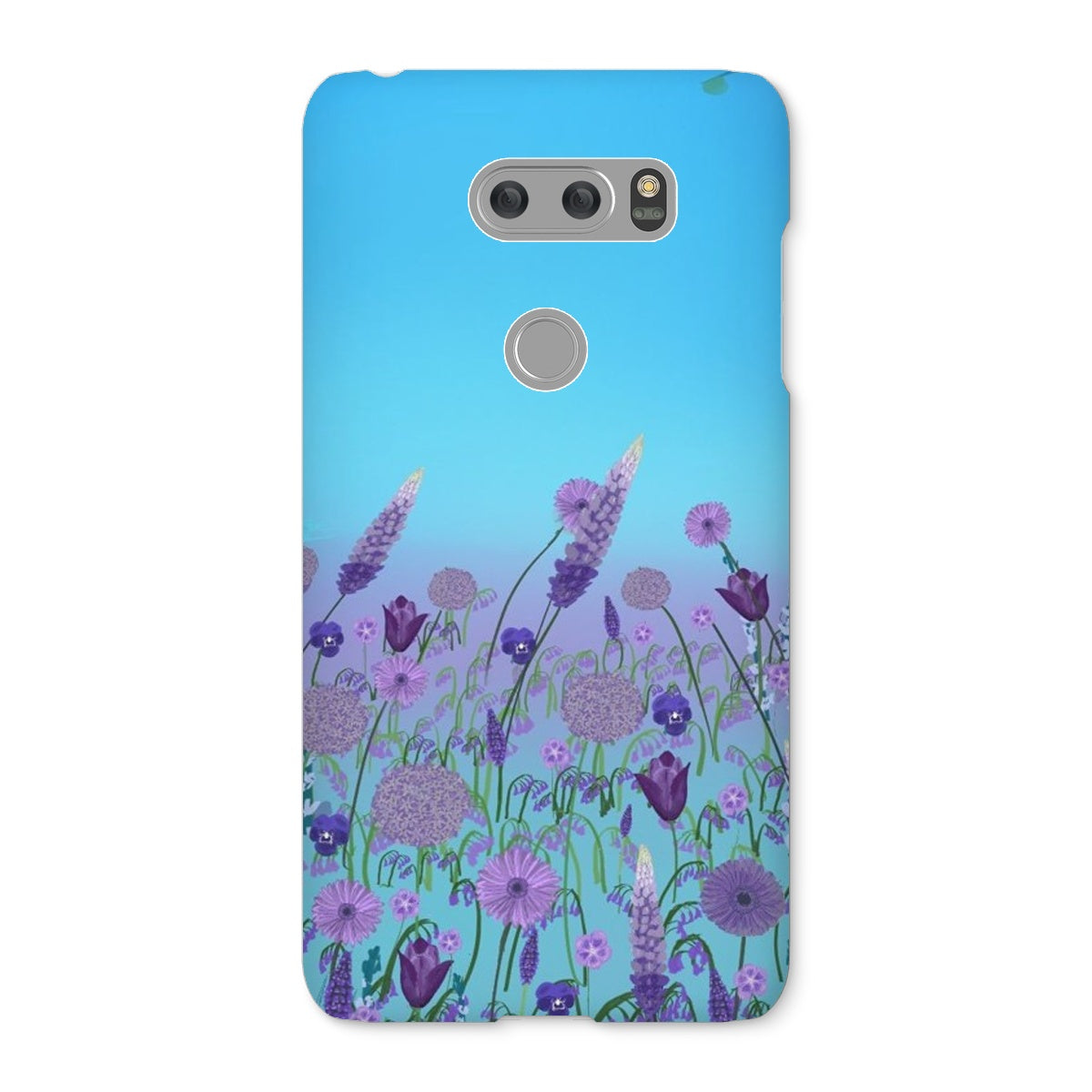 Purple Flowers (Christine) Snap Phone Case