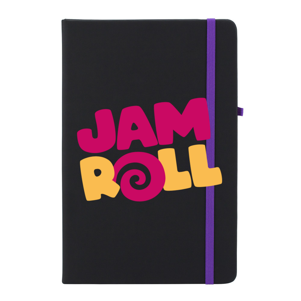 Jamroll - Black Soft Feel A5 Notebook