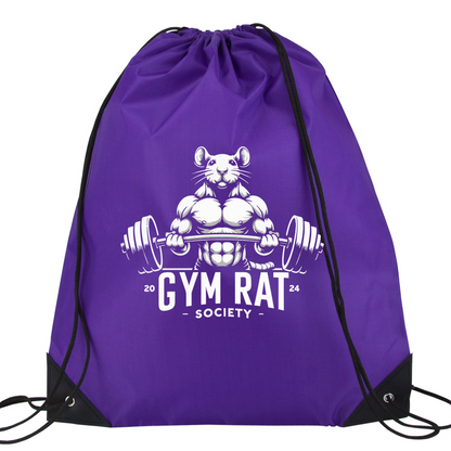 Gym Rat - Drawstring Bag - Design One