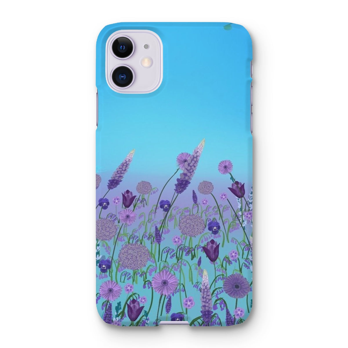 Purple Flowers (Christine) Snap Phone Case