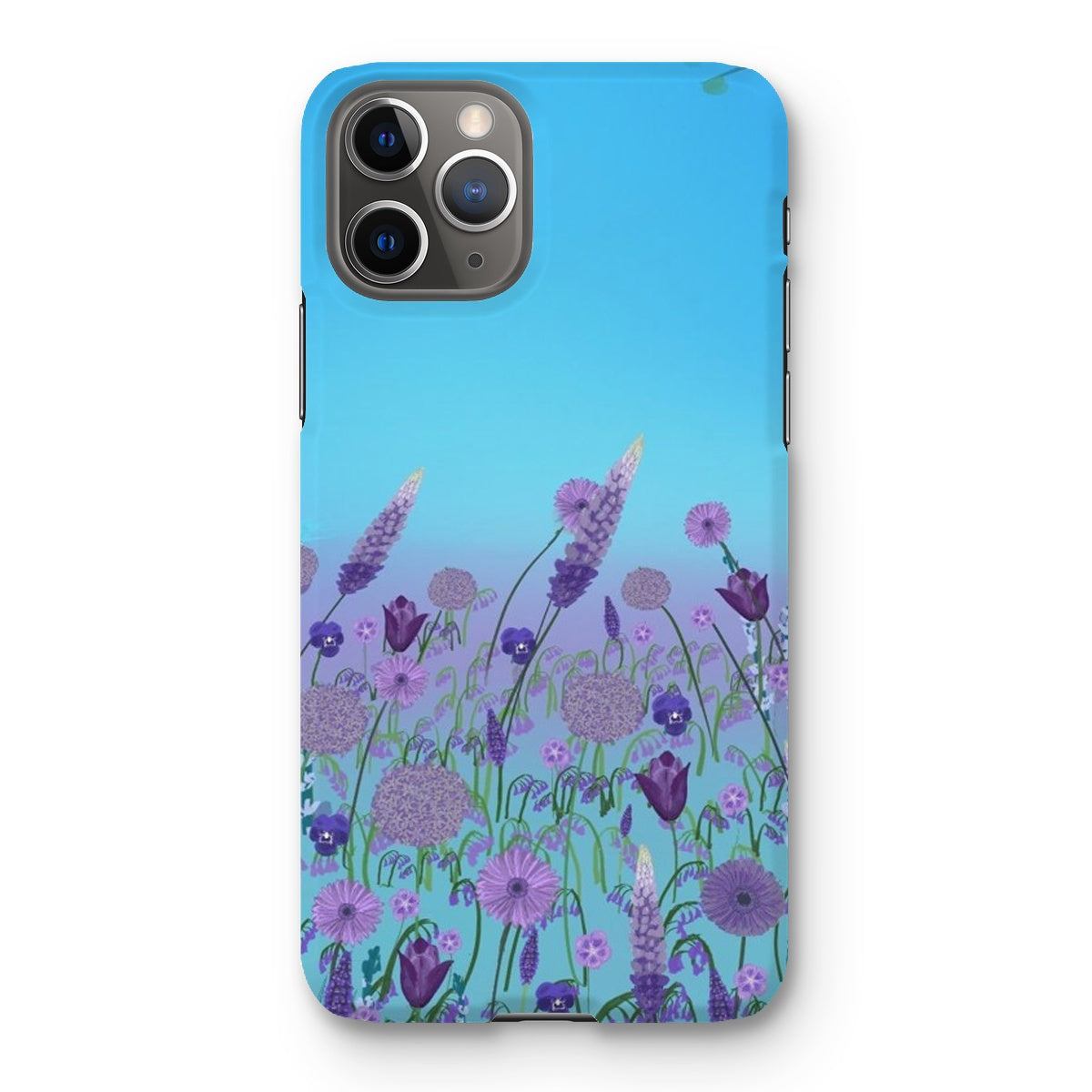 Purple Flowers (Christine) Snap Phone Case