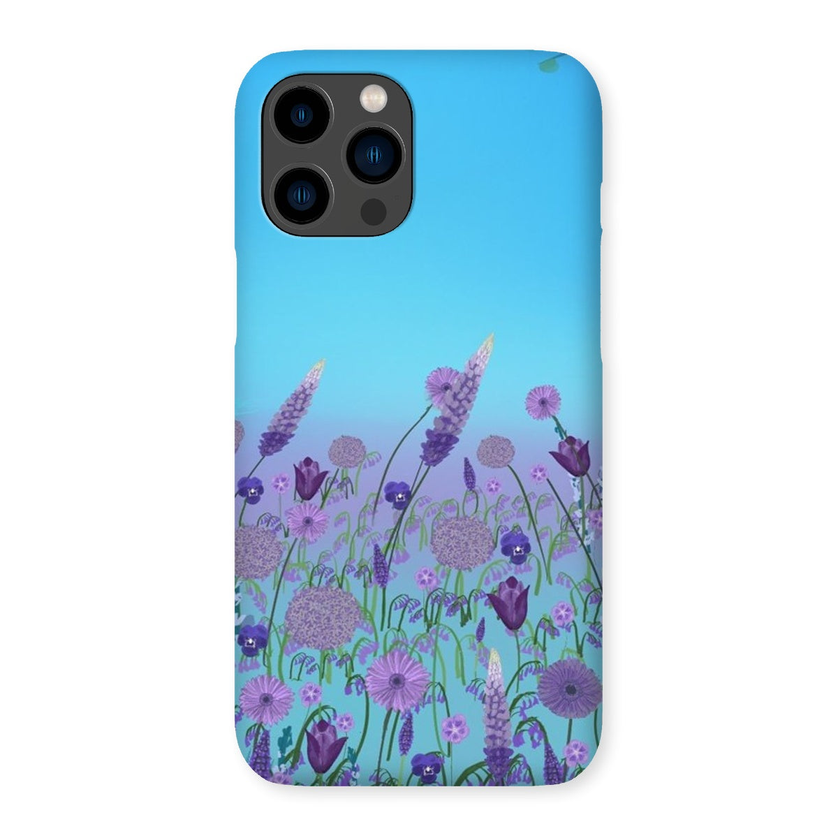 Purple Flowers (Christine) Snap Phone Case