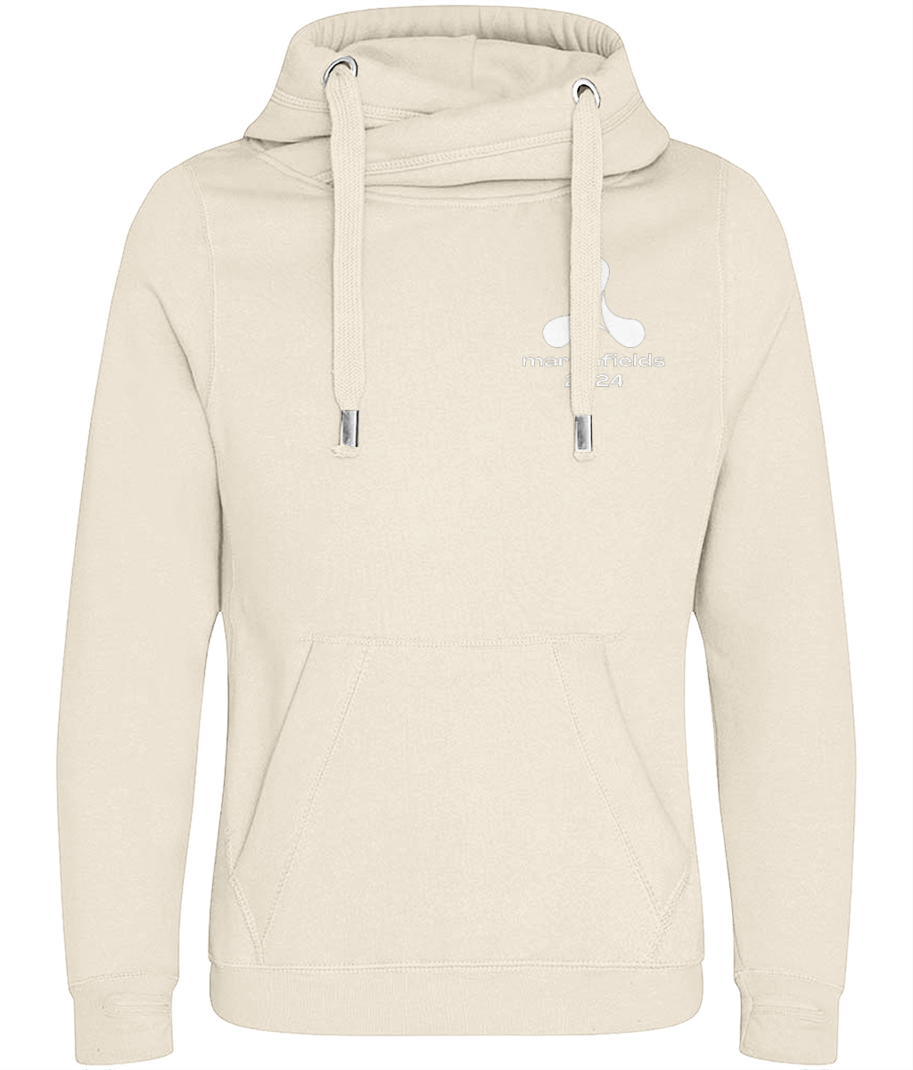 Martinfields 2024 - Cross Neck Luxury Hoodie - White print