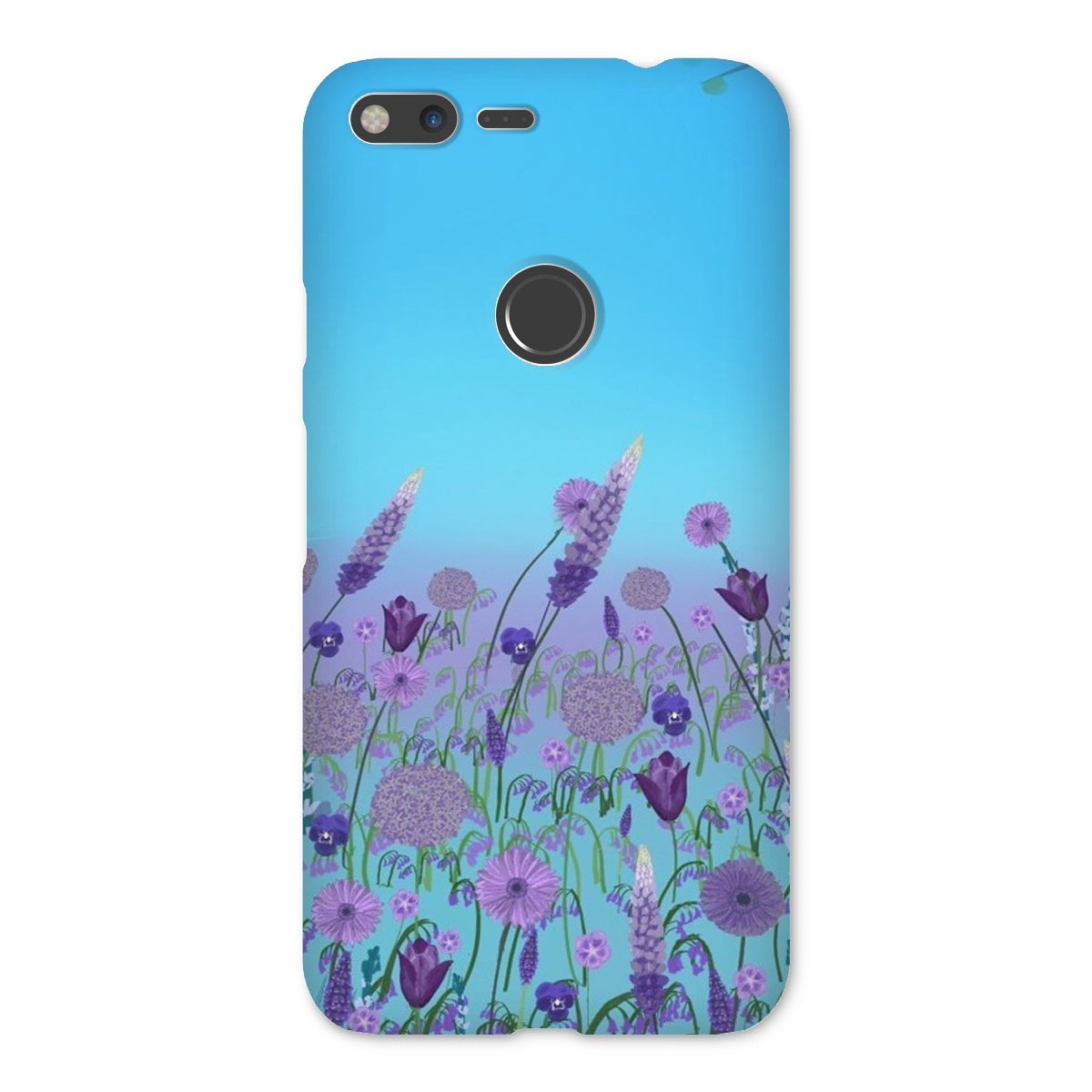 Purple Flowers (Christine) Snap Phone Case