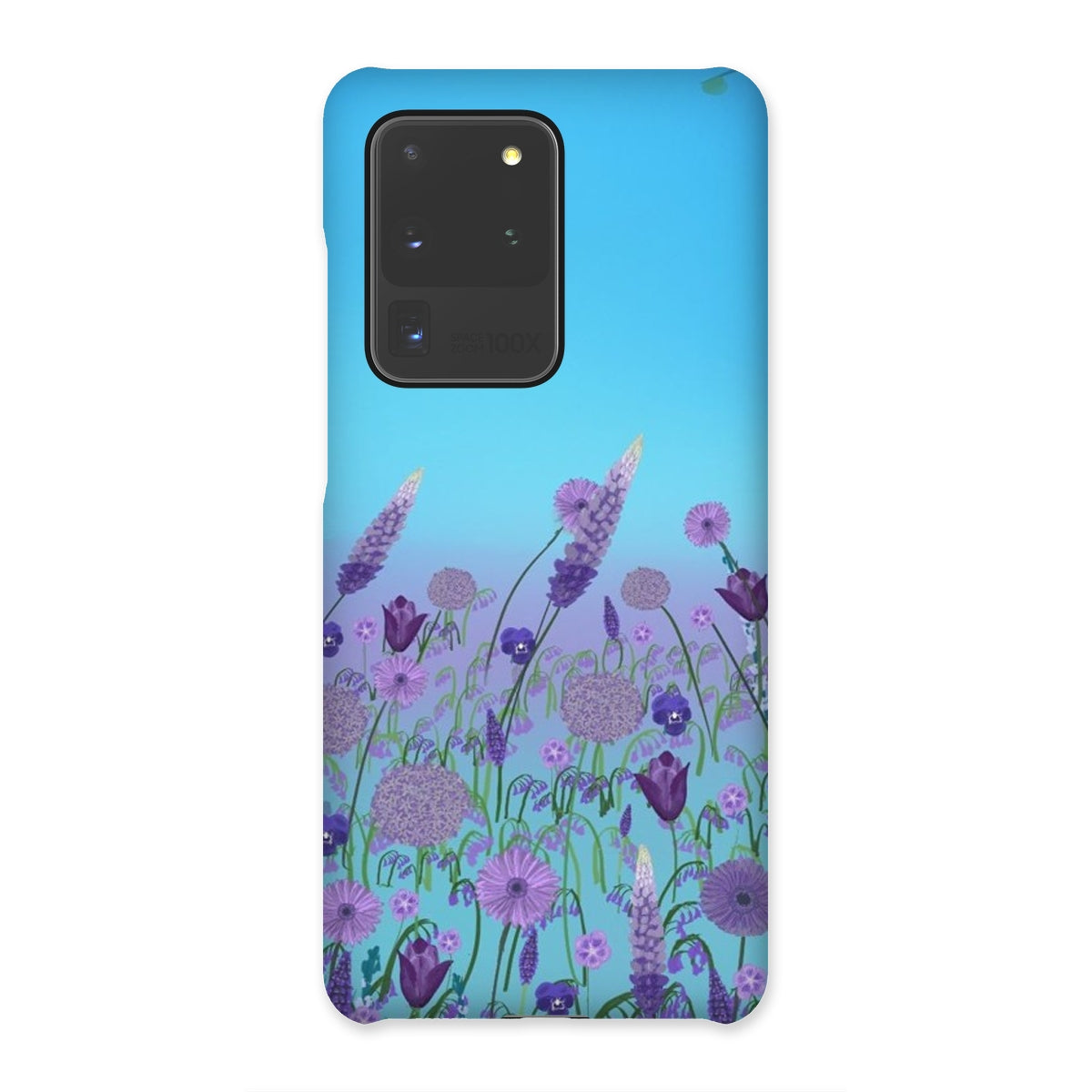 Purple Flowers (Christine) Snap Phone Case