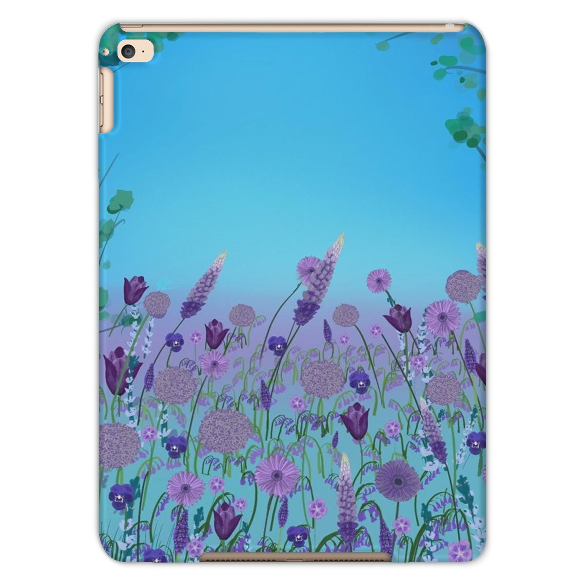Purple Flowers (Christine) Tablet Cases