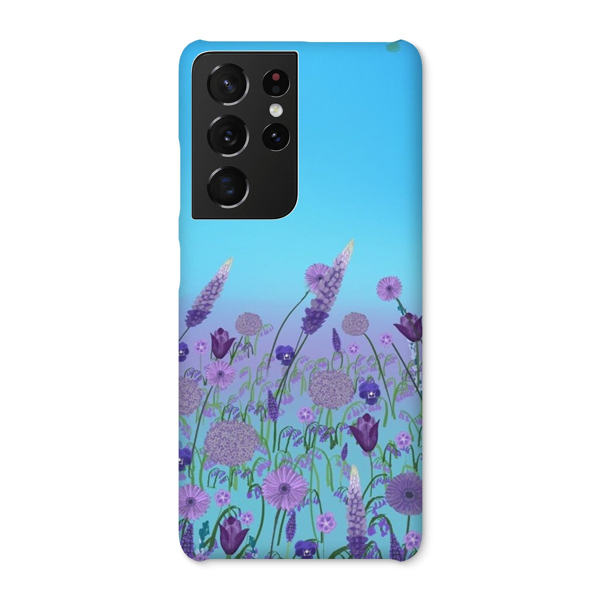Purple Flowers (Christine) Snap Phone Case