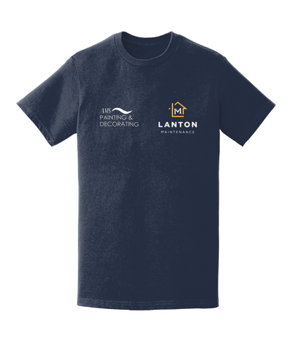 Lanton Navy Teeshirt - co branded with Lanton on reverse