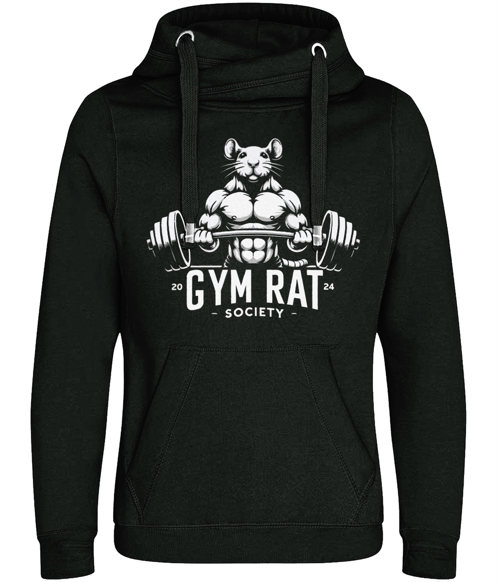 Gym Rat - Crossneck Hoodie - Design One