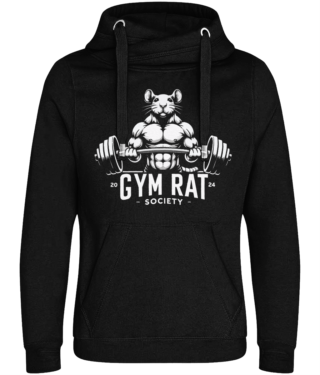 Gym Rat - Crossneck Hoodie - Design One