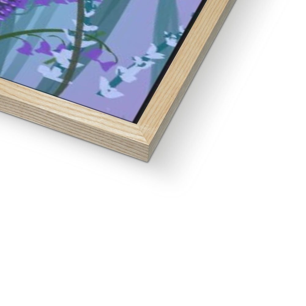 Purple Flowers (Christine) Framed Print