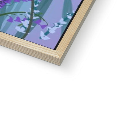 Purple Flowers (Christine) Framed Print