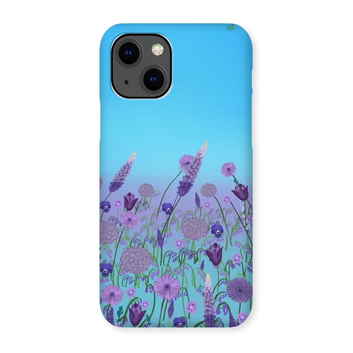 Purple Flowers (Christine) Snap Phone Case