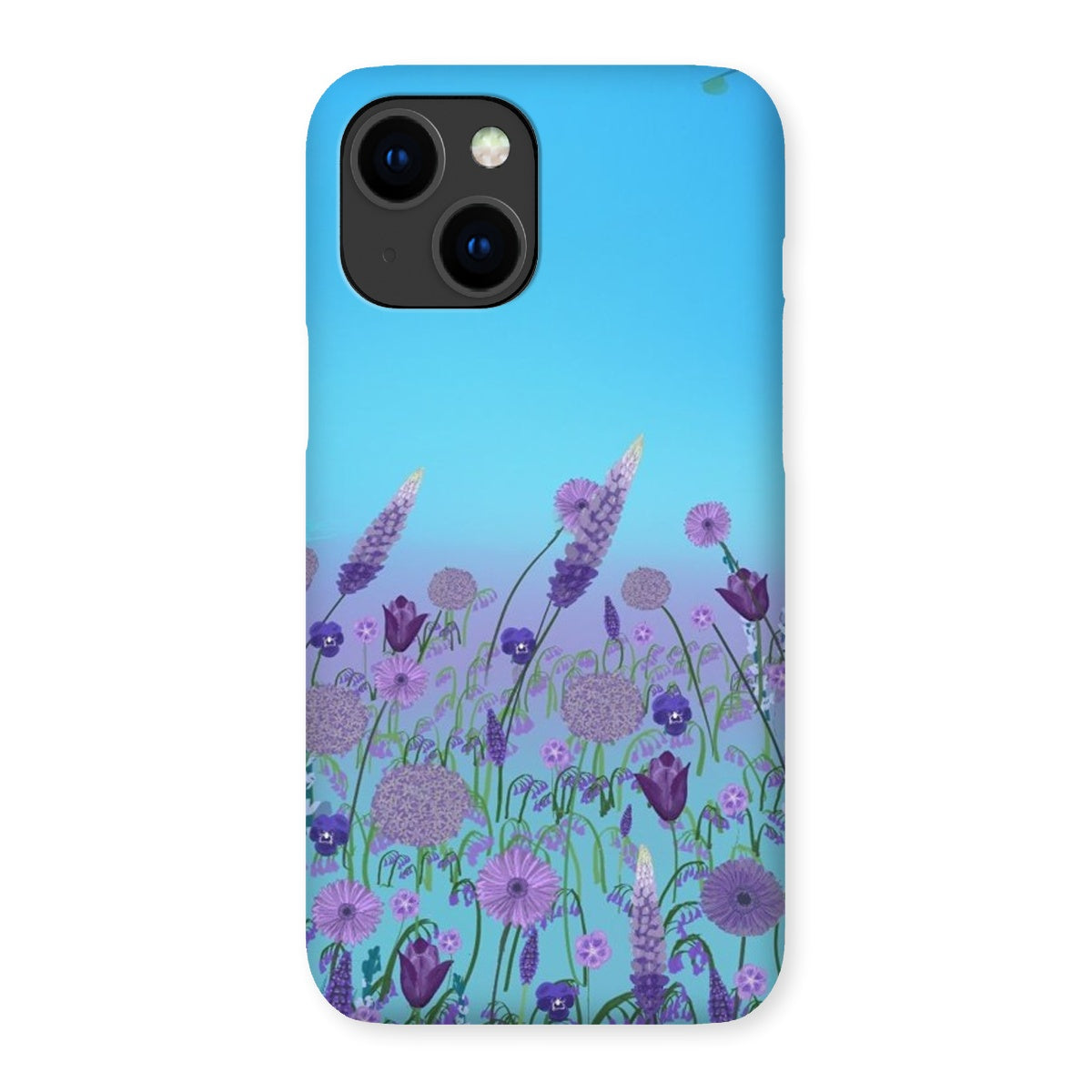 Purple Flowers (Christine) Snap Phone Case