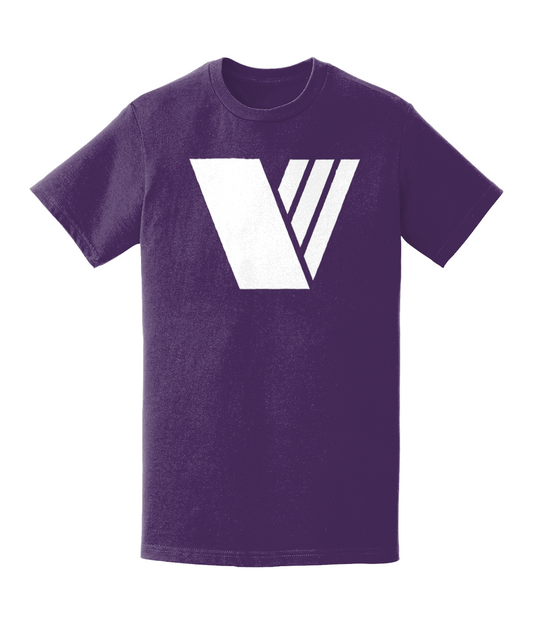 Care For Veterans - Purple tee with large V
