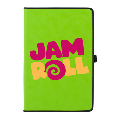 Jamroll - Leather Effect Coloured Notebook with Black Border