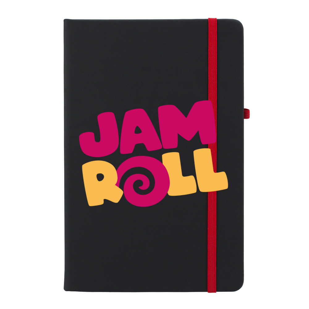 Jamroll - Black Soft Feel A5 Notebook