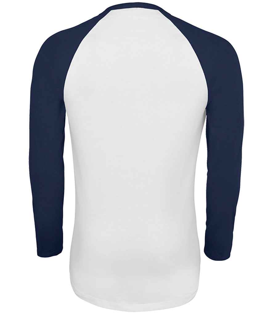 02942 White/French Navy Back