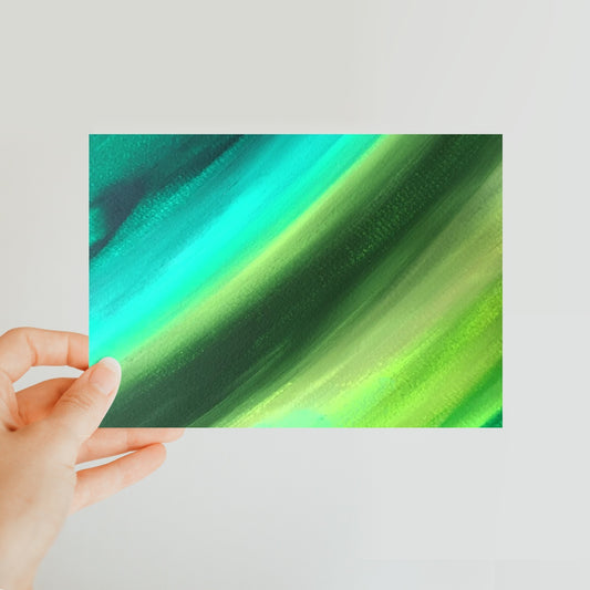 Green Classic Postcard