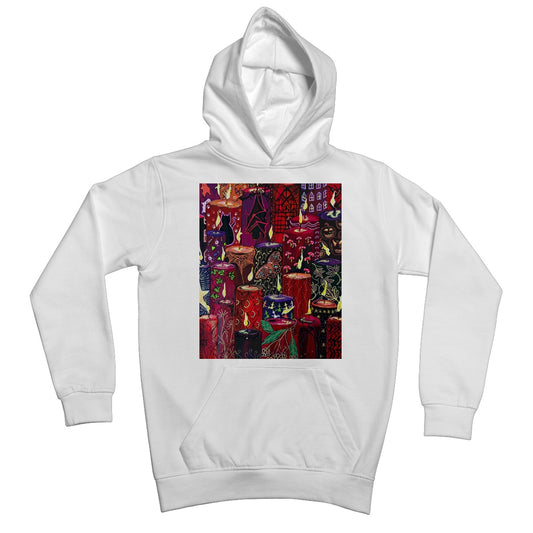 Halloween Candles Kids Hoodie