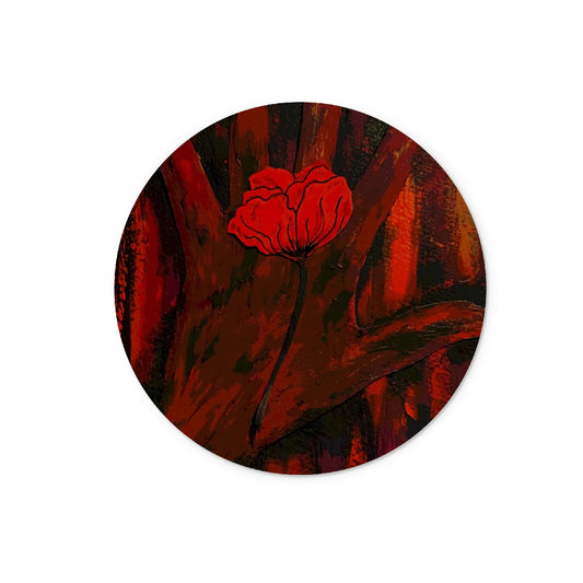 Lest We Forget Glass Chopping Board