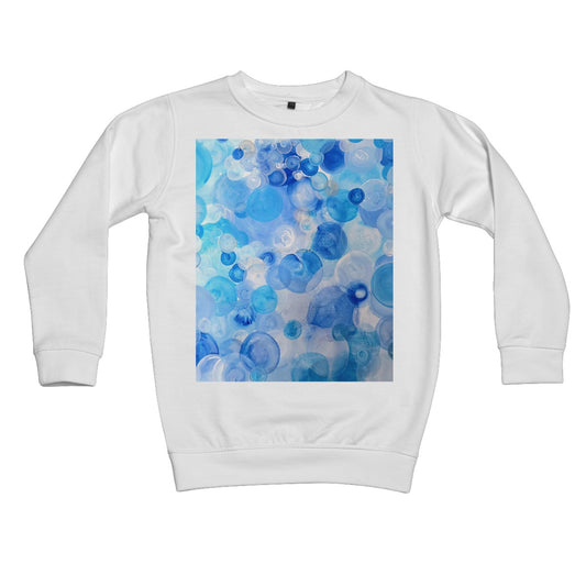 Blue Circles Kids Sweatshirt