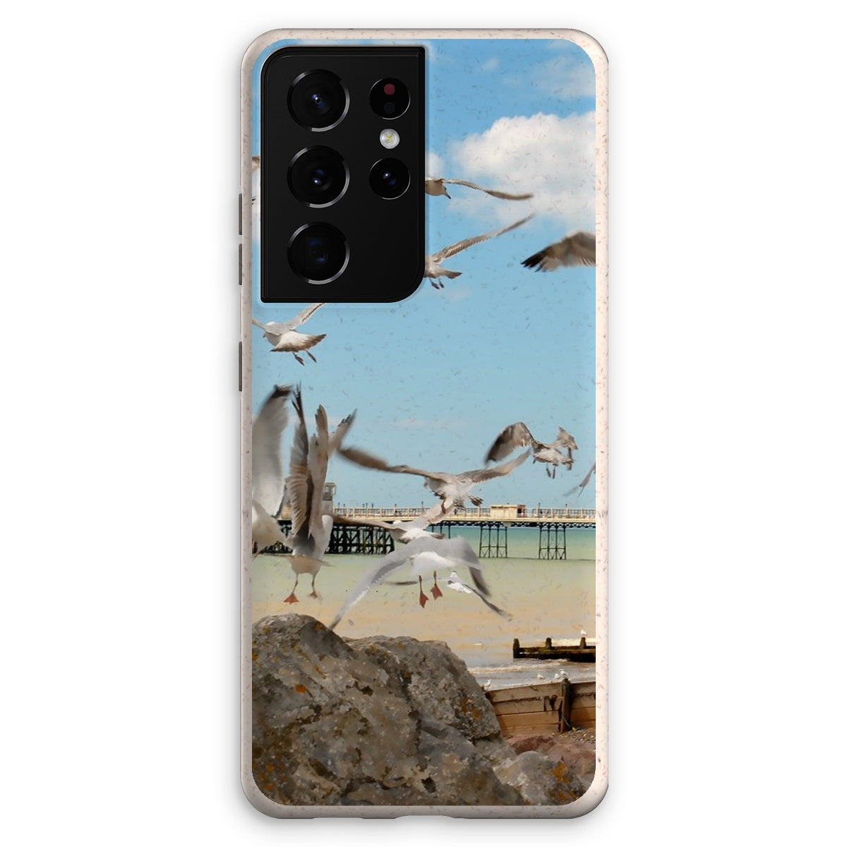 Seagulls At Feeding Time By David Sawyer Eco Phone Case