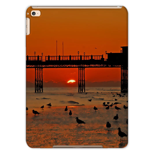 Worthing Sunset With Seagull Babies by David Sawyer Tablet Cases