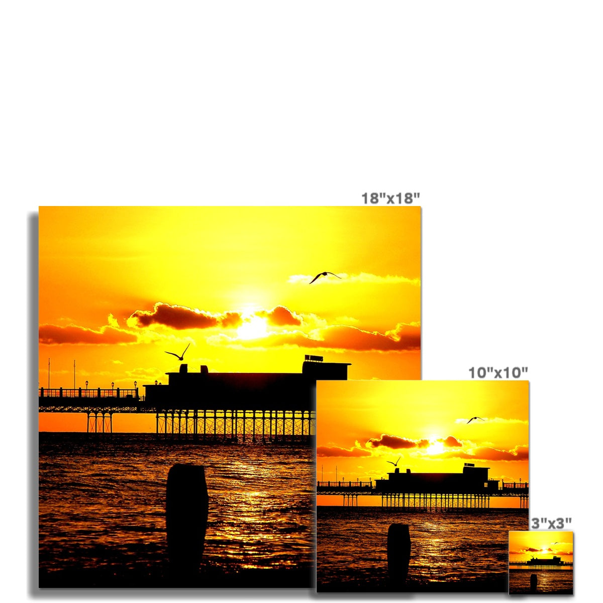 Worthing Pier Perfect Sunset C-Type Print