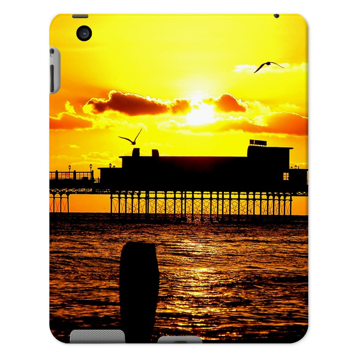 Worthing Pier Perfect Sunset by David Sawyer Tablet Cases