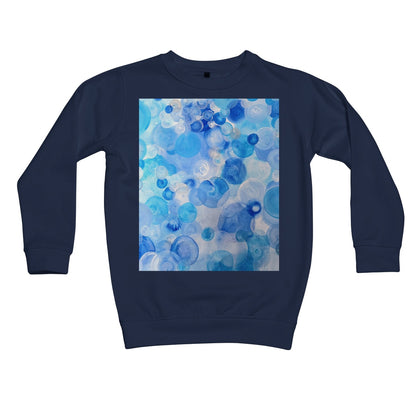 Blue Circles Kids Sweatshirt