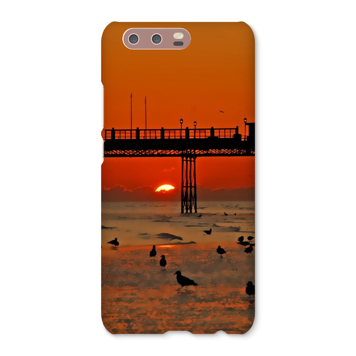 Worthing Sunset With Seagull Babies At The Pier Snap Phone Case