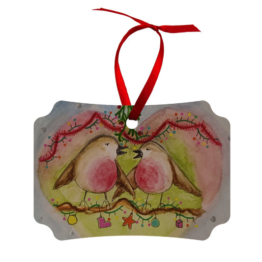 Love Is In The Air Wood Ornament