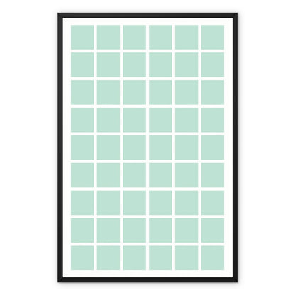 Dempsters Blue  Blocks - wrong Framed Canvas