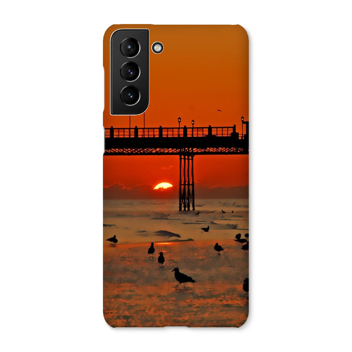 Worthing Sunset With Seagull Babies At The Pier Snap Phone Case