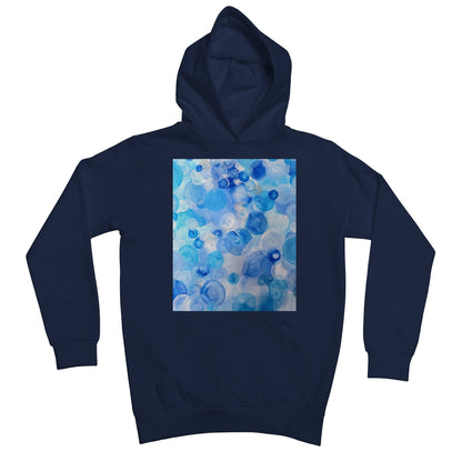 Blue Circles Kids Hoodie