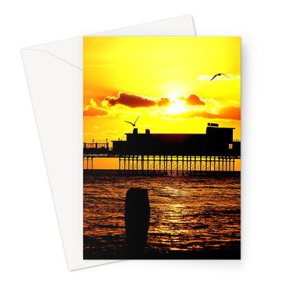 Worthing Pier Perfect Sunset Greeting Card