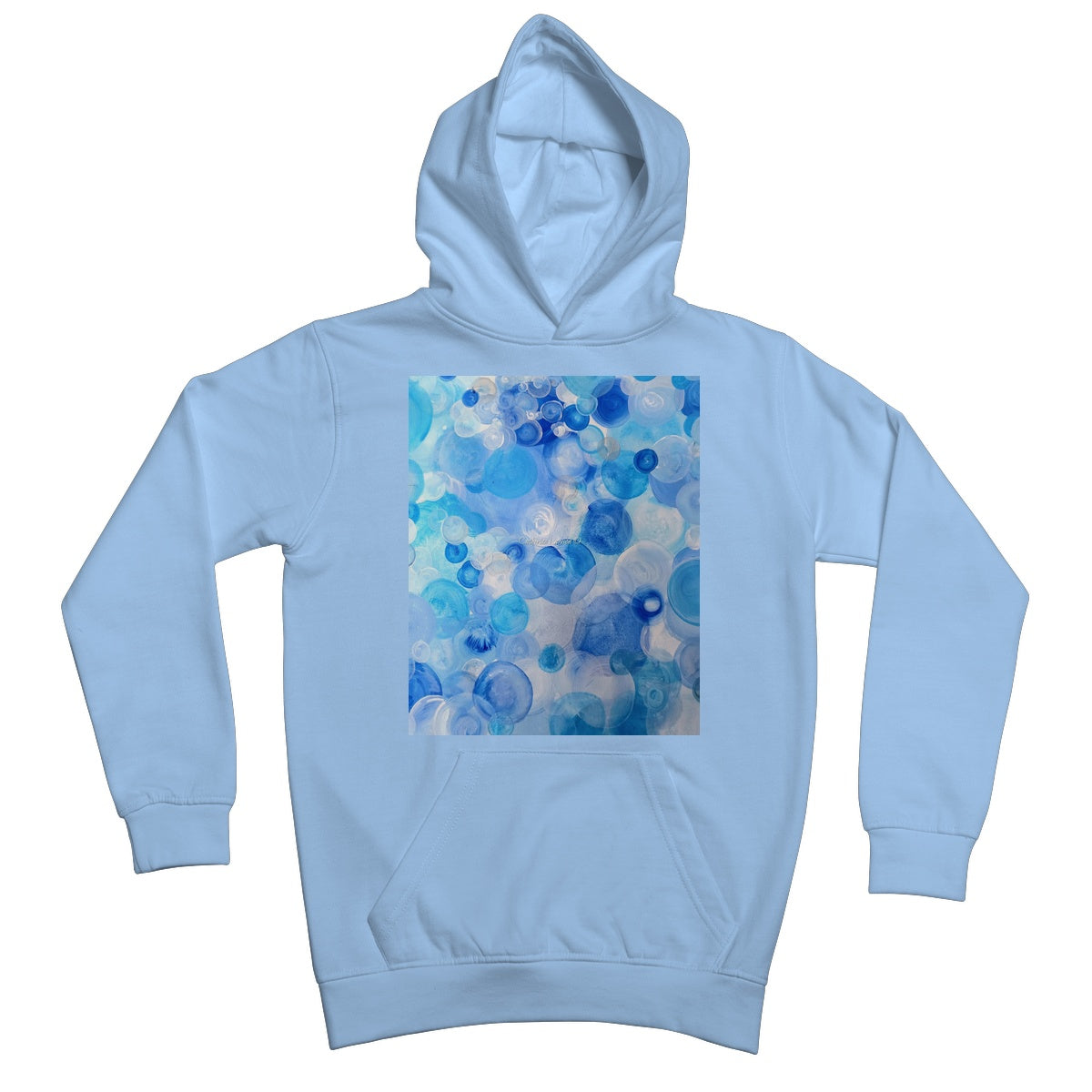 Blue Circles Kids Hoodie