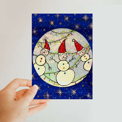 Snowmen Classic Postcard