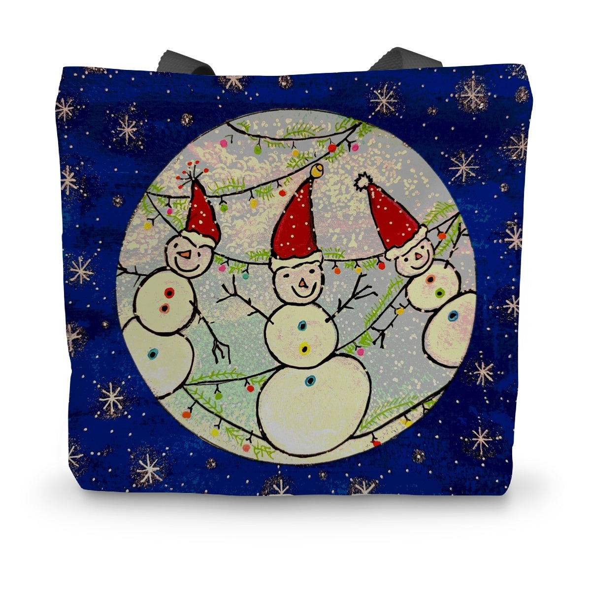 Snowmen Canvas Tote Bag